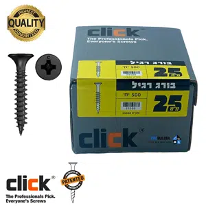 בורג גבס 25 מ"מ שפיץ 500 יחידות קליק Click