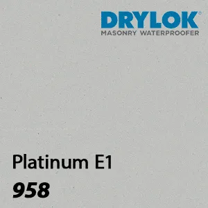 צבע אפוקסי לרצפות ומשטחי בטון E1 דריילוק Drylok גוון Platinum 958
